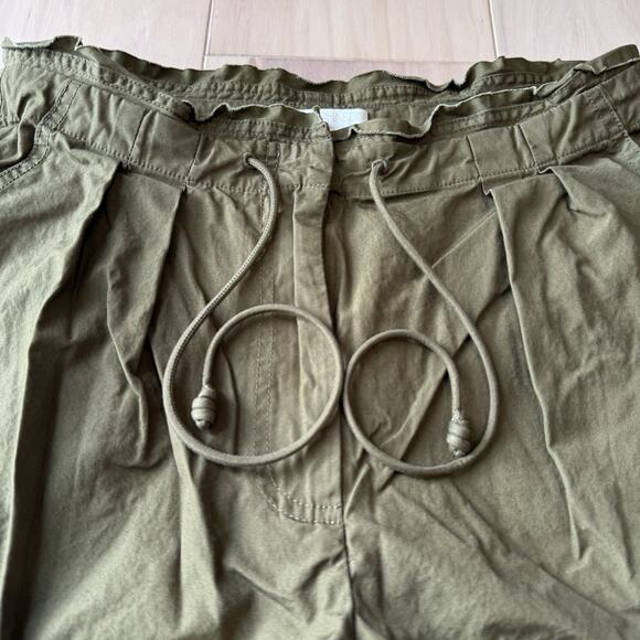 Ulla Johnson Shorts 28 Green 2.5 Inseam New York Military Designer Glam Boho - Picture 3 of 7